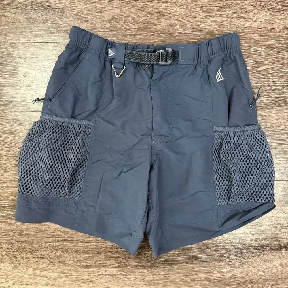 Nike ACG Snowgrass Cargo Shorts Men's Small Thunder Blue DV9405-437